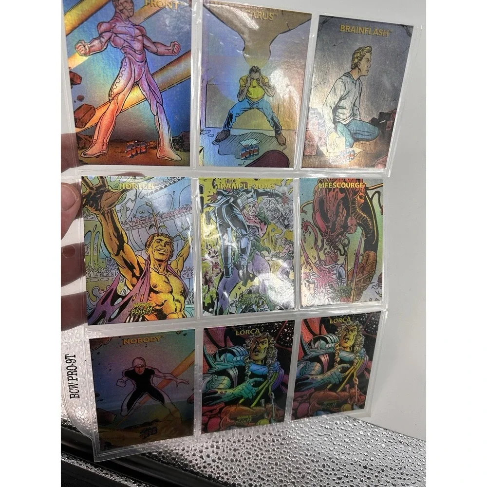 1993 The River Group Defiant Comics Plasm Zero Holographic Trading Card Lot